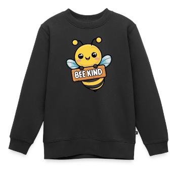 Abeille Enfant Abeille Abeille - Sweat Premium enfant bio - noir - Devant - AI Model Kid Female (0cm)
