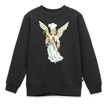 Angel Cook Heavenly Cooking Cook Cooks Cooking Coast - Kids Premium Organic Sweatshirt - black - Front - AI Model Kid Female (0cm)