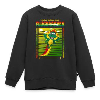 Drachen Besitzer - Kinder Premium Organic Sweatshirt - Schwarz - Vorne - AI Model Kid Female (0cm)