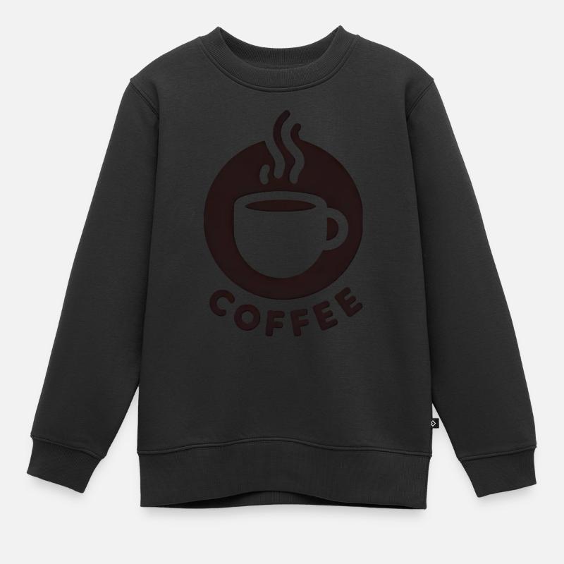 Tasse à café - Sweat Premium enfant bio - noir