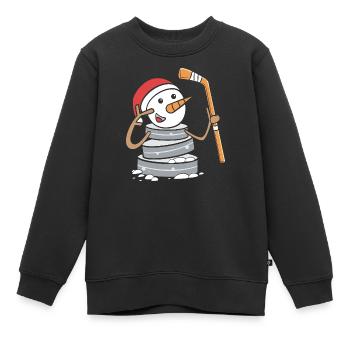 Para Handicap Eishockey - Kinder Premium Organic Sweatshirt - Schwarz - Vorne - AI Model Kid Female (0cm)
