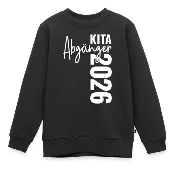 Kita Abgänger 2026 - Kinder Premium Organic Sweatshirt - Schwarz - Vorne - AI Model Kid Female (0cm)