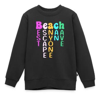 Croisière Croisière - Sweat Premium enfant bio - noir - Devant - AI Model Kid Female (0cm)