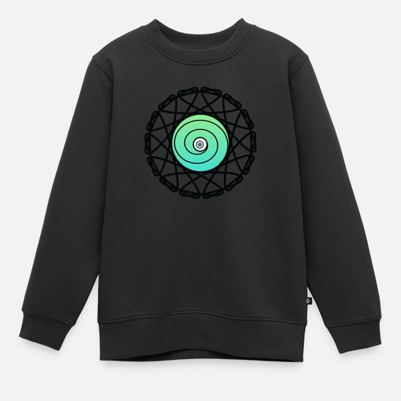 Augensphäre - Kinder Premium Organic Sweatshirt - Schwarz