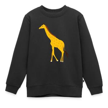 Giraffe - Kinder Premium Organic Sweatshirt - Schwarz - Vorne - AI Model Kid Female (0cm)