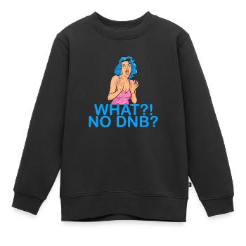 Retro Drum & Bass Music Liquid Jungle EDM - Kinder Premium Organic Sweatshirt - Schwarz - Vorne - AI Model Kid Female (0cm)