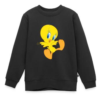 Looney Tunes Titi en vol - Sweat Premium enfant bio - noir - Devant - AI Model Kid Female (0cm)