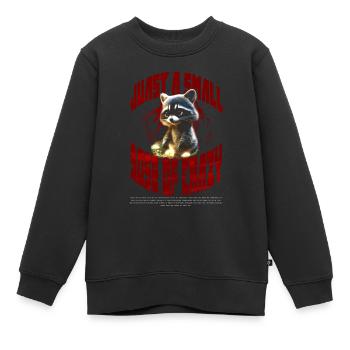 just a small dose of crazy - Kinder Premium Organic Sweatshirt - Schwarz - Vorne - AI Model Kid Female (0cm)