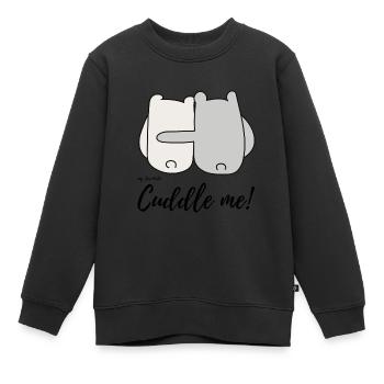 Fais-moi des câlins - Sweat Premium enfant bio - noir - Devant - AI Model Kid Female (0cm)