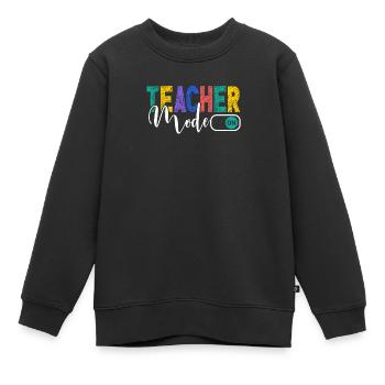 Les enseignants présentent le cours de formation des enseignants école d’enseignants - Sweat Premium enfant bio - noir - Devant - AI Model Kid Female (0cm)