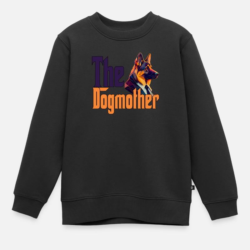 Berger Anglais Maman Dogmère Chiens Maman Rotti - Sweat Premium enfant bio - noir