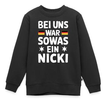 Ostdeutschland Osten Ossi DDR Heimat Ostblock - Kinder Premium Organic Sweatshirt - Schwarz - Vorne - AI Model Kid Female (0cm)
