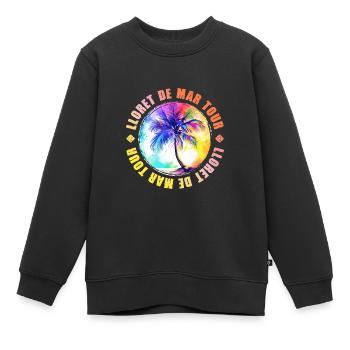 Lloret De Mar Tour Bunt - Kinder Premium Organic Sweatshirt - Schwarz - Vorne - AI Model Kid Female (0cm)