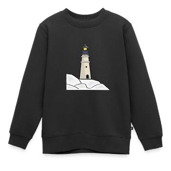 Phare maritime - Kinder Premium Organic Sweatshirt - Schwarz - Vorne - AI Model Kid Female (0cm)