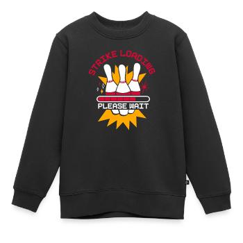 Strike Loading Bowling - Kinder Premium Organic Sweatshirt - Schwarz - Vorne - AI Model Kid Female (0cm)