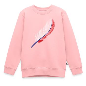 Russie - Sweat Premium enfant bio - rose - Devant - AI Model Kid Female (0cm)