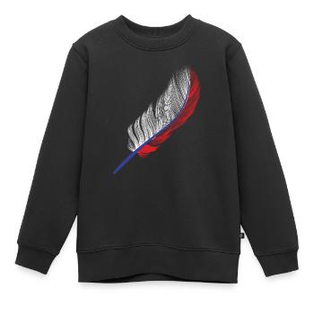 Russland - Kinder Premium Organic Sweatshirt - Schwarz - Vorne - AI Model Kid Female (0cm)