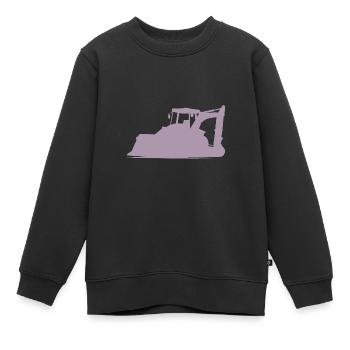 Opérateur d’excavatrice et d’équipement de construction Silhouette – - Sweat Premium enfant bio - noir - Devant - AI Model Kid Female (0cm)