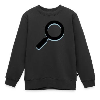 Lupe - Kinder Premium Organic Sweatshirt - Schwarz - Vorne - AI Model Kid Female (0cm)