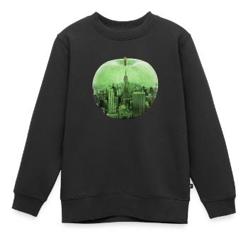 New York - Sweat Premium enfant bio - noir - Devant - AI Model Kid Female (0cm)
