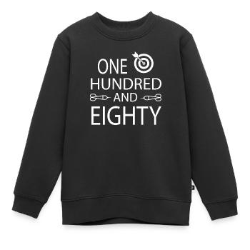 Darts Dart - Kids Premium Organic Sweatshirt - black - Front - AI Model Kid Female (0cm)