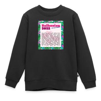 Balkonien 2023 - Kinder Premium Organic Sweatshirt - Schwarz - Vorne - AI Model Kid Female (0cm)