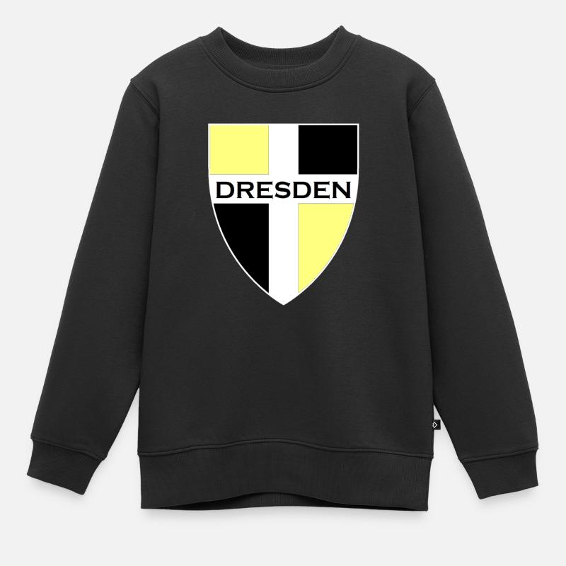 Dresden - Kinder Premium Organic Sweatshirt - Schwarz