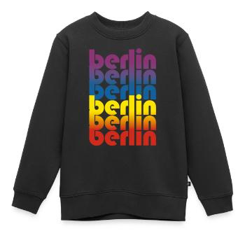 Berlin Berlin - Kinder Premium Organic Sweatshirt - Schwarz - Vorne - AI Model Kid Female (0cm)