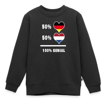 Allemagne et Pays-Bas genial / cadeau - Sweat Premium enfant bio - noir - Devant - AI Model Kid Female (0cm)