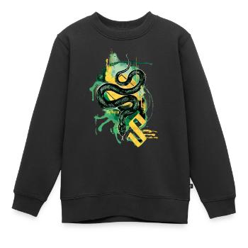 Harry Potter Slytherin Snake - Kids Premium Organic Sweatshirt - black - Front - AI Model Kid Female (0cm)
