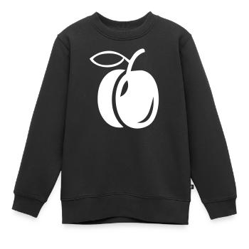 Une prune - Sweat Premium enfant bio - noir - Devant - AI Model Kid Female (0cm)