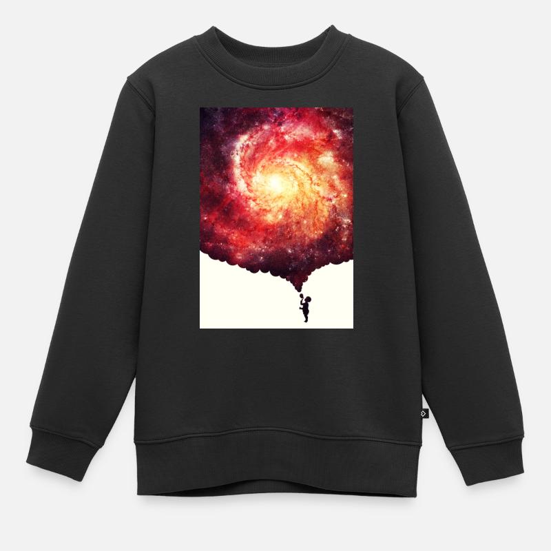 The universe in a soap-bubble - Handycase - Kinder Premium Organic Sweatshirt - Schwarz