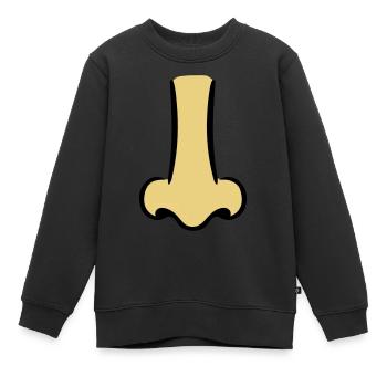 Nez - Sweat Premium enfant bio - noir - Devant - AI Model Kid Female (0cm)