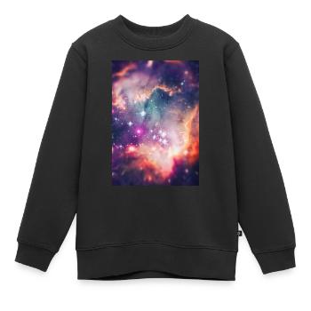 Weltraum Galaxie Design / Universum - Handycase - Kinder Premium Organic Sweatshirt - Schwarz - Vorne - AI Model Kid Female (0cm)