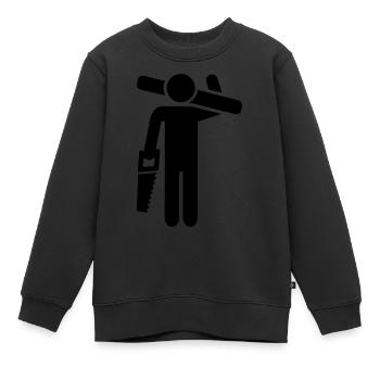 Zimmermann - Kinder Premium Organic Sweatshirt - Schwarz - Vorne - AI Model Kid Female (0cm)