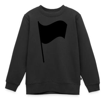 Flagge - Kinder Premium Organic Sweatshirt - Schwarz - Vorne - AI Model Kid Female (0cm)