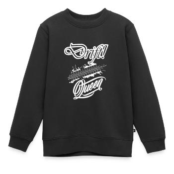 Driftqueen weiss - Kinder Premium Organic Sweatshirt - Schwarz - Vorne - AI Model Kid Female (0cm)