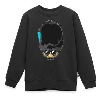 Irische Wachen in Verkleidung, Bärenfell - Kinder Premium Organic Sweatshirt - Schwarz - Vorne - AI Model Kid Female (0cm)