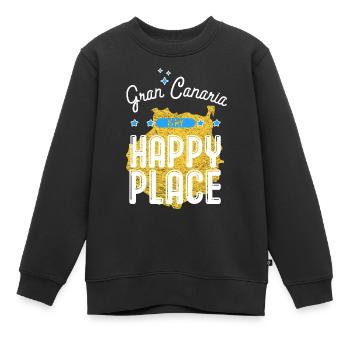 Île de vacances d'été de Gran Canaria - Sweat Premium enfant bio - noir - Devant - AI Model Kid Female (0cm)