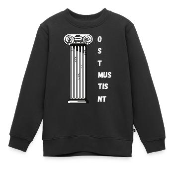 Lateinlehrer Spruch Latein Unterricht Latein - Kinder Premium Organic Sweatshirt - Schwarz - Vorne - AI Model Kid Female (0cm)