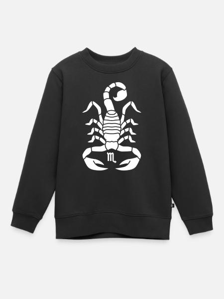 Skorpion Sternzeichen - Kinder Premium Organic Sweatshirt - Schwarz