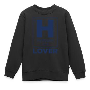 Wasserstoff Liebhaber Hydrogen Brennstoffzelle - Kinder Premium Organic Sweatshirt - Schwarz - Vorne - AI Model Kid Female (0cm)
