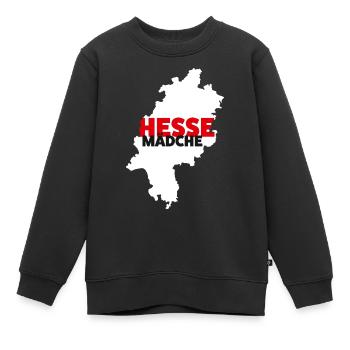 Hesse-Mädche - Kinder Premium Organic Sweatshirt - Schwarz - Vorne - AI Model Kid Female (0cm)