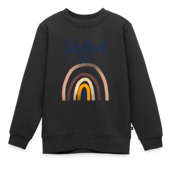 Schoolchild Enrolment 2022 - Kids Premium Organic Sweatshirt - black - Front - AI Model Kid Female (0cm)