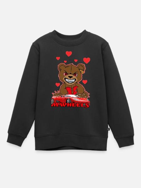 Ourson by M.Wheels - Sweat Premium enfant bio - noir