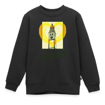 Augsbourg Allemagne Ville Skyline Coeur Amour - Sweat Premium enfant bio - noir - Devant - AI Model Kid Female (0cm)