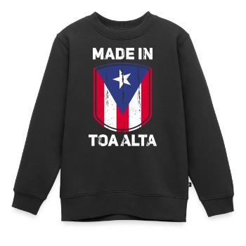 Porto Rico - Sweat Premium enfant bio - noir - Devant - AI Model Kid Female (0cm)
