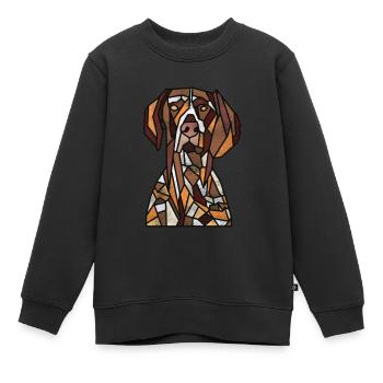 Deutscher Zeiger - Kinder Premium Organic Sweatshirt - Schwarz - Vorne - AI Model Kid Female (0cm)
