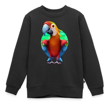 Ara - Sweat Premium enfant bio - noir - Devant - AI Model Kid Female (0cm)