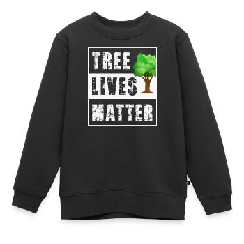 Arbres - Sweat Premium enfant bio - noir - Devant - AI Model Kid Female (0cm)